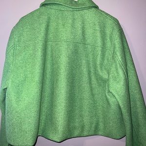Green Zara Crop over shirt jacket